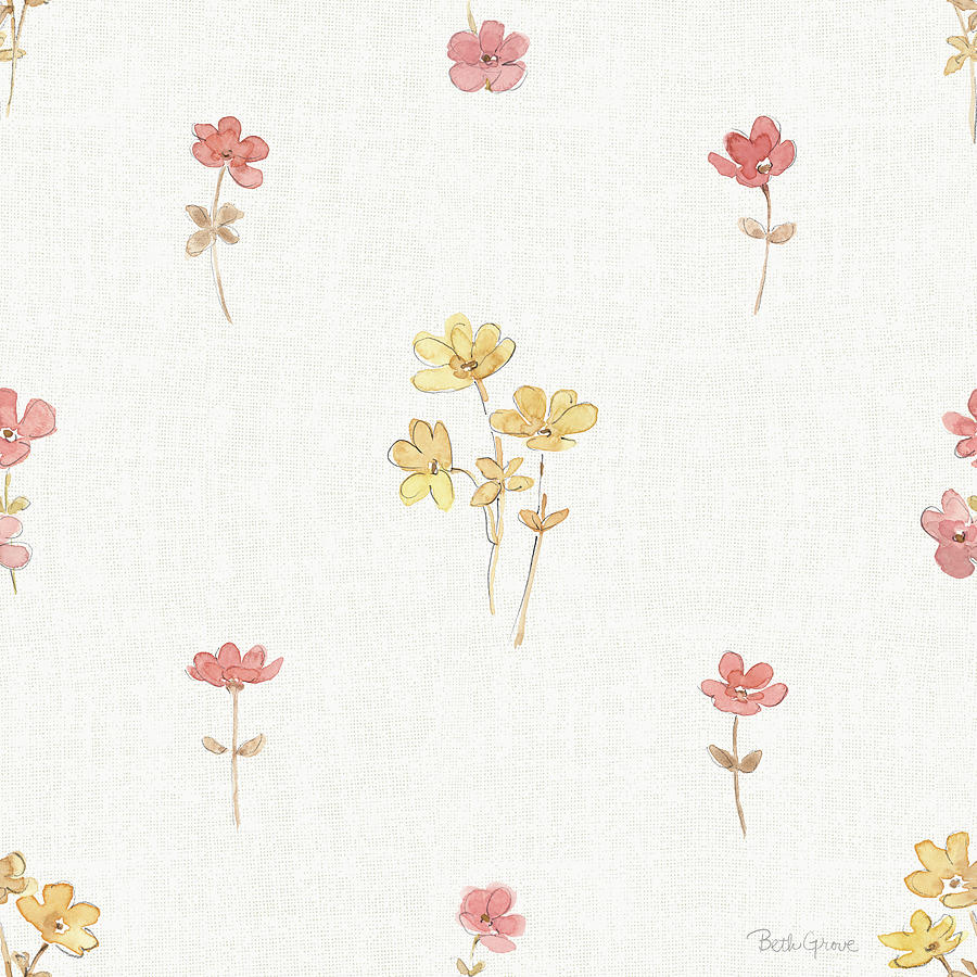 Flower Mixed Media - Daisy Days Pattern II by Beth Grove
