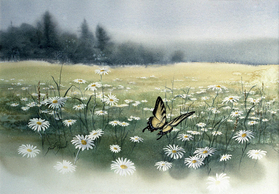Daisy Field Painting by Joel Ogard