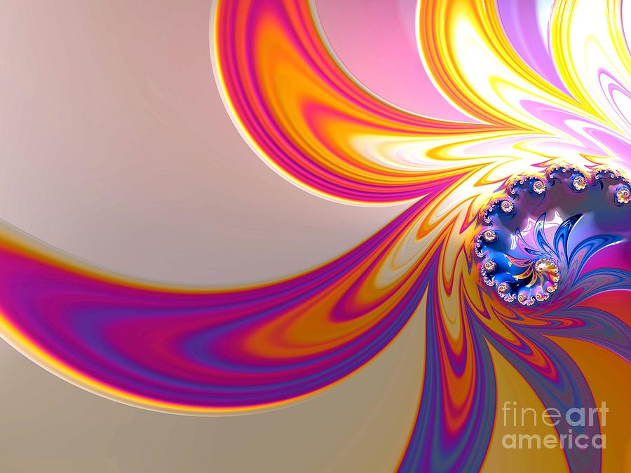 Abstract Photograph - Daisy In Color Mode by Minnetta Heidbrink Abstract Photograph - Daisy In Color Mode by Minnetta Heidbrink
