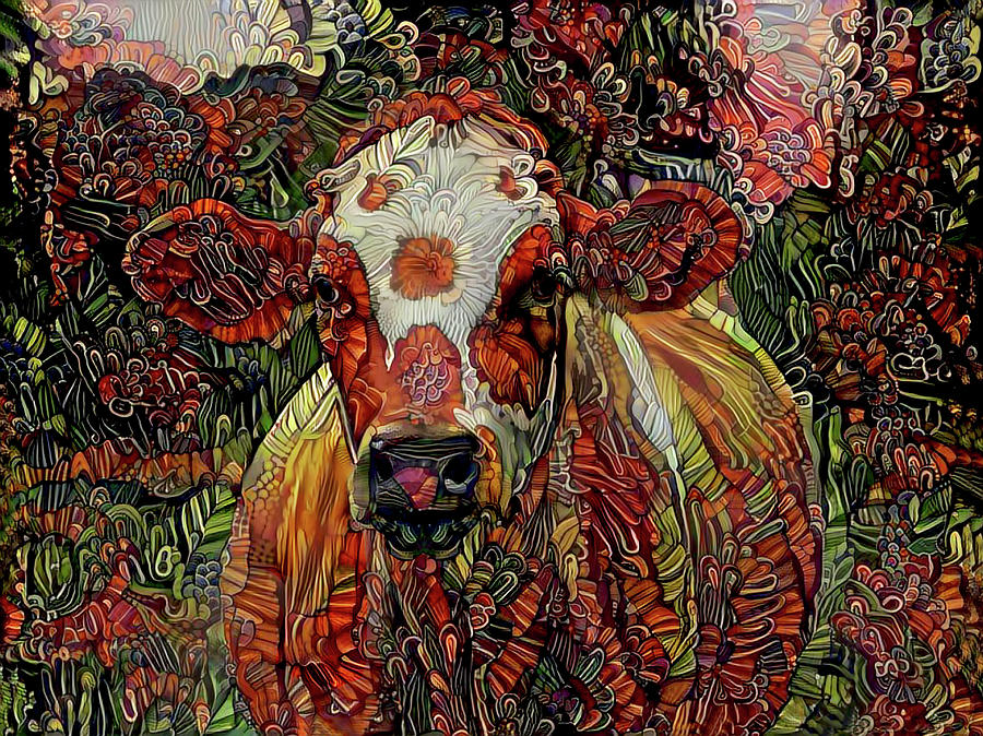 Daisy in the Pasture Digital Art by Peggy Collins