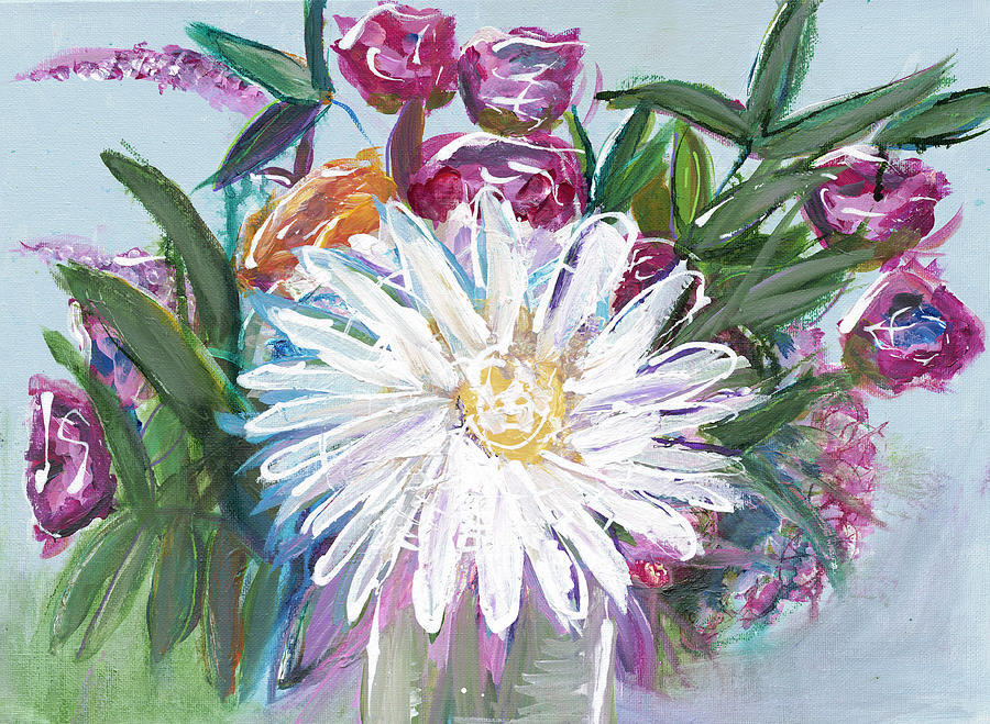 Daisy Obscura Painting by Fab Funky