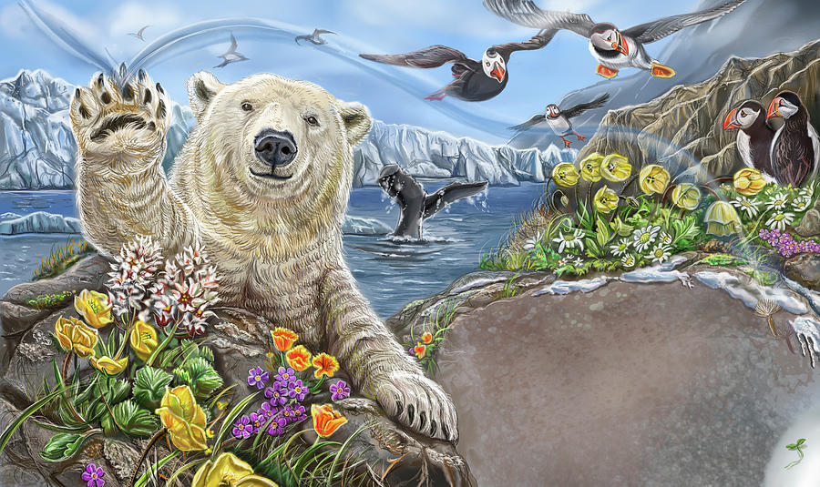 Animal Painting - Daisylocks Spread 3 by Cathy Morrison Illustrates