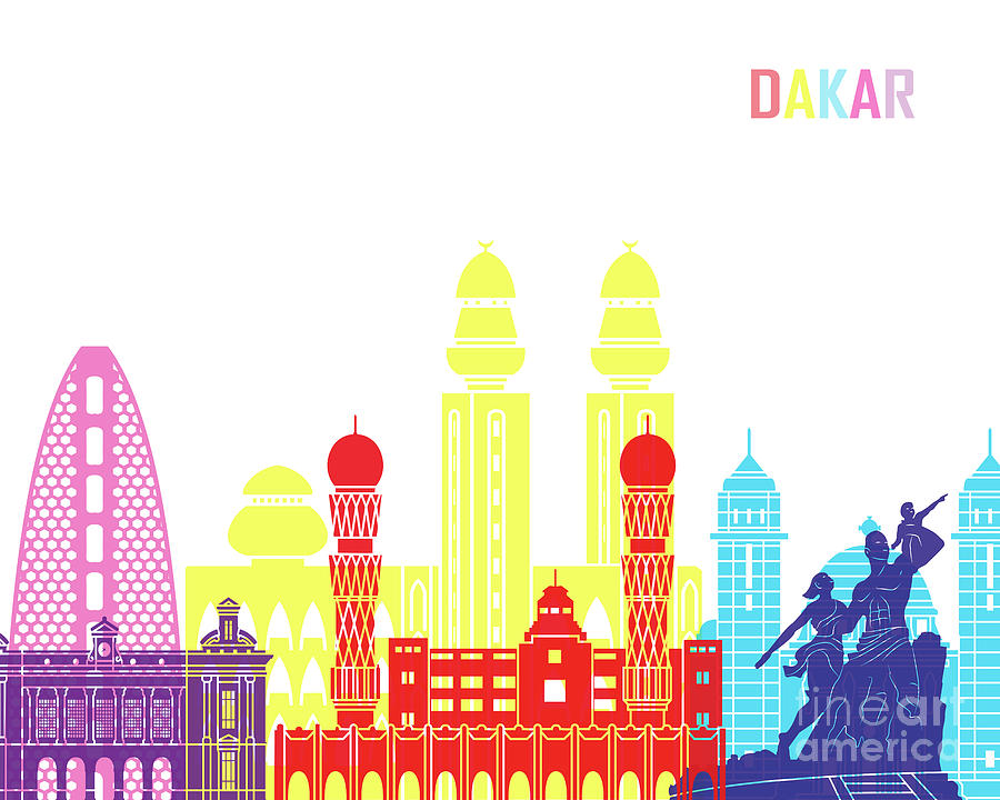 Dakar skyline pop by Pablo Romero Dakar skyline pop by Pablo Romero