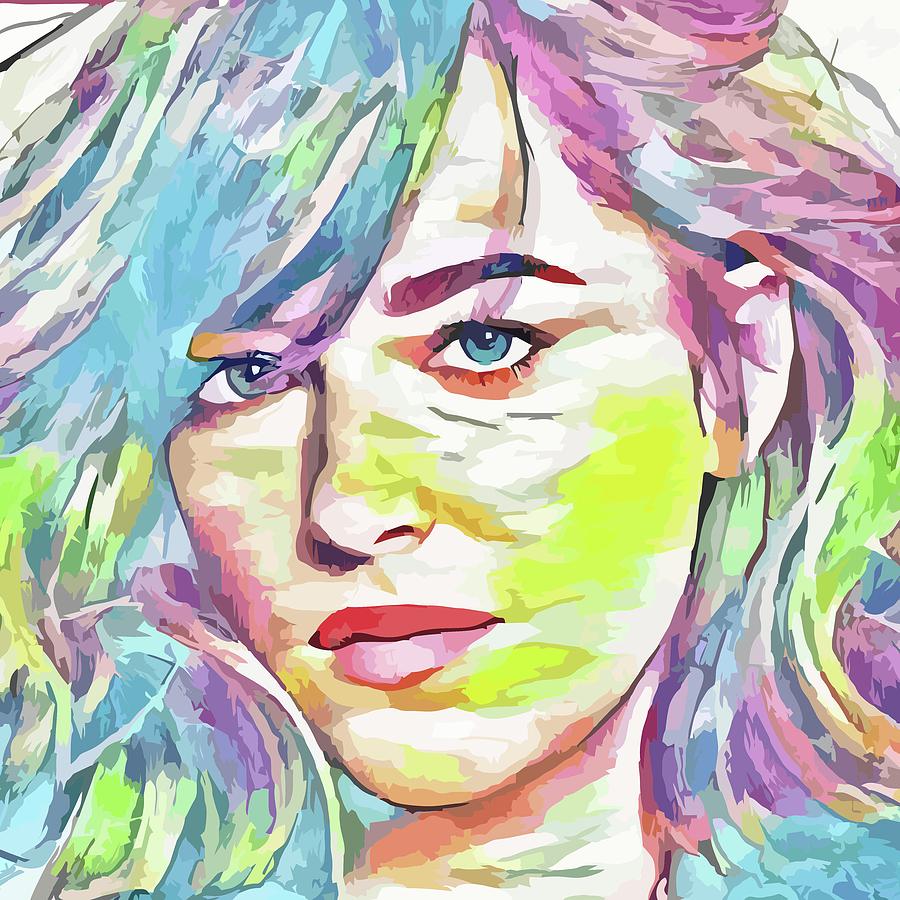 Dakota Johnson Digital Art by Prajesh Patel