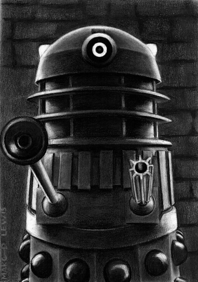 Dalek Drawing by Marc D Lewis