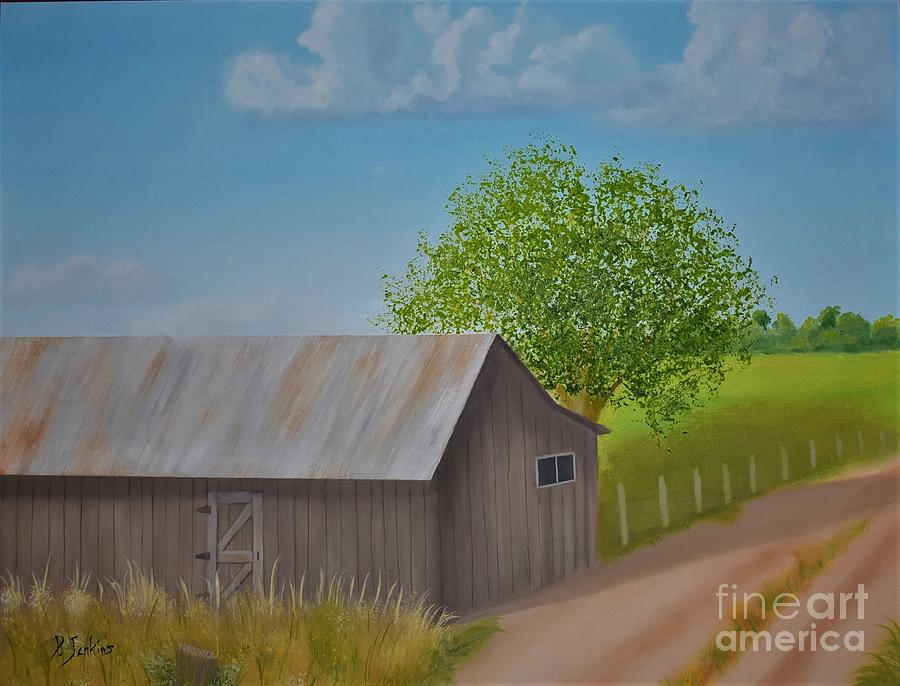 Uncle Bobs Barn Painting by Patti Jenkins