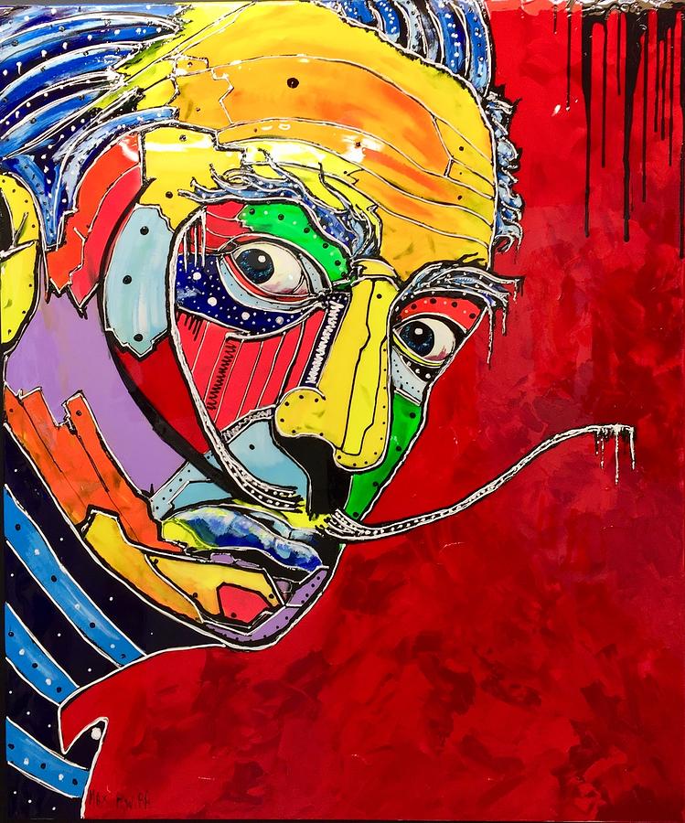 Icons Painting - Dali Joker by Vango Art Gallery