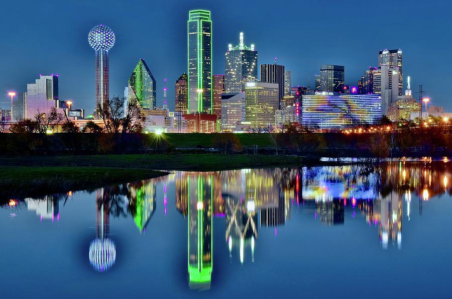 Dallas Blue Hour Photograph by Frozen in Time Fine Art Photography