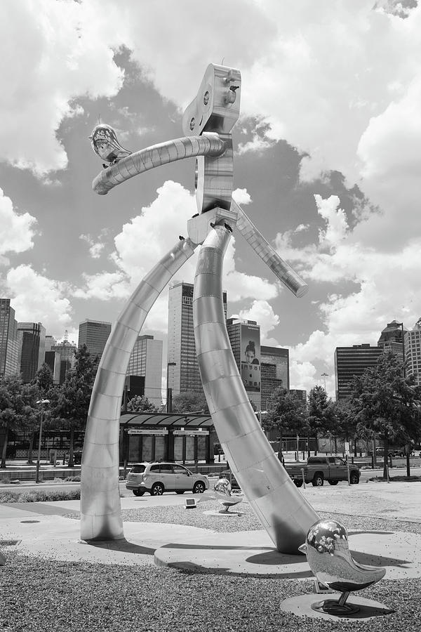 Dallas Cloud Walking Man Monochrome 062919 by Rospotte Photography Dallas Cloud Walking Man Monochrome 062919 by Rospotte Photography
