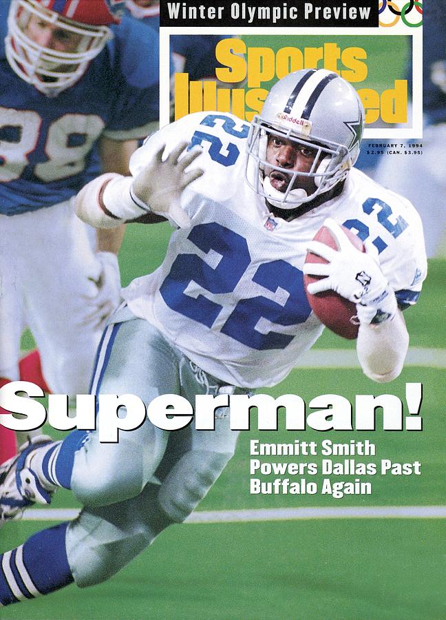 Dallas Cowboys Emmitt Smith, Super Bowl Xxviii Sports Illustrated Cover Photograph by Sports Illustrated