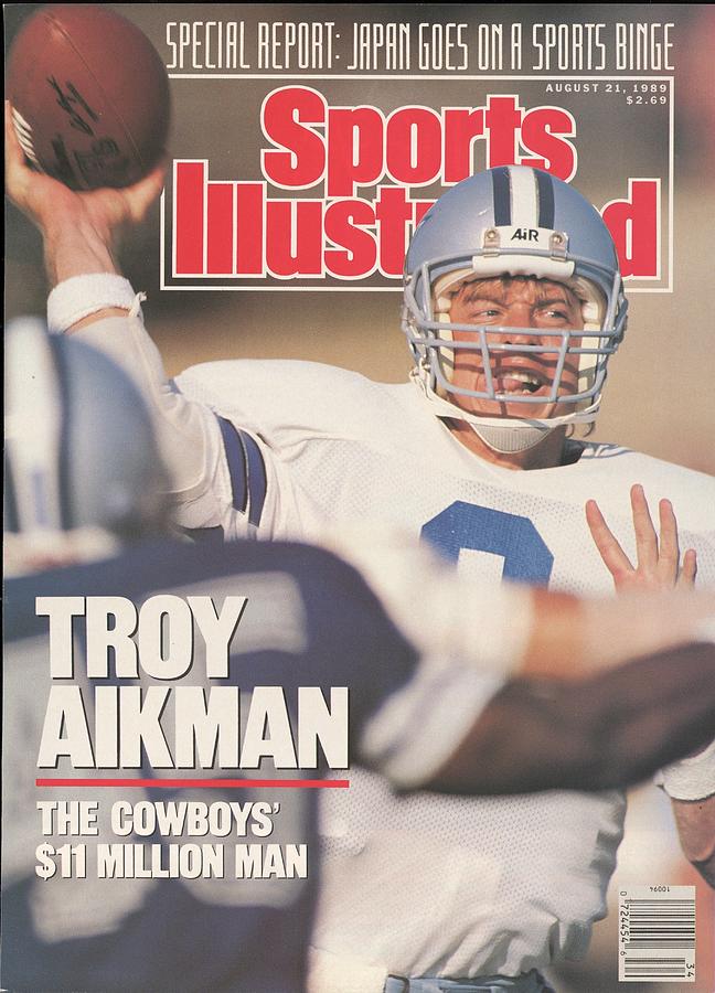 Dallas Cowboys Qb Troy Aikman... Sports Illustrated Cover Photograph by Sports Illustrated