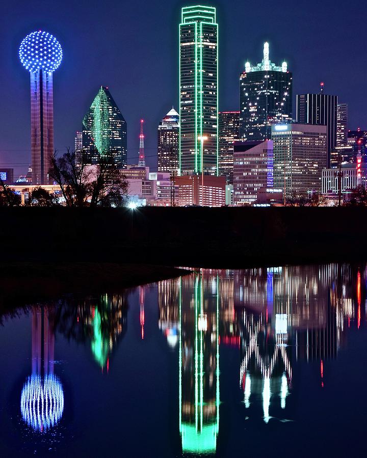 Dallas Photograph - Dallas Lights by Frozen in Time Fine Art Photography