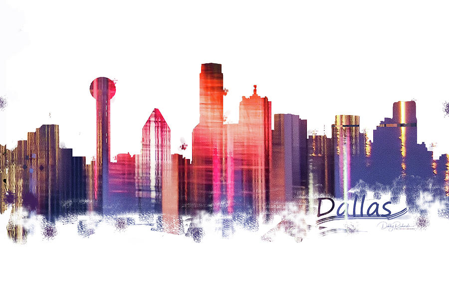 Dallas Skyline Abstract Photograph by Debby Richards