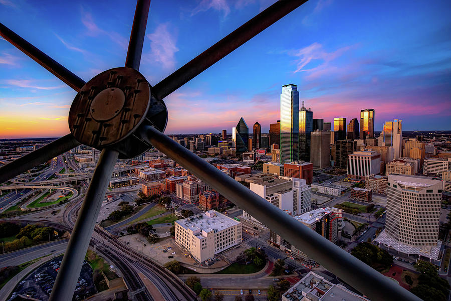 Dallas Skyline at Dusk Photograph by Gregory Ballos