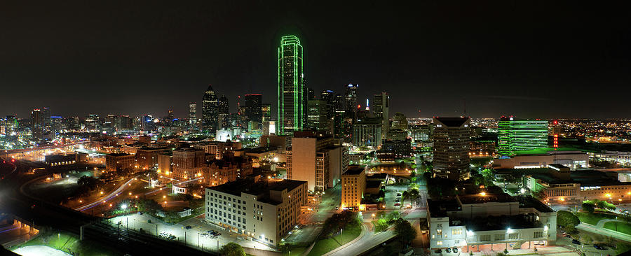 Dallas Skyline At Night Photograph by Chrisjonesfoto