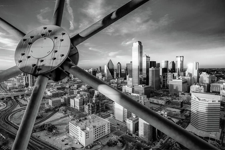 Dallas Skyline Infrared Monochrome From Reunion Tower by Gregory Ballos Dallas Skyline Infrared Monochrome From Reunion Tower by Gregory Ballos
