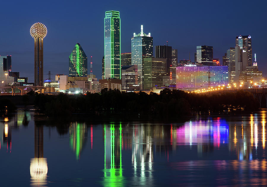 Dallas Skyline and Reflection040819 by Rospotte Photography Dallas Skyline and Reflection040819 by Rospotte Photography