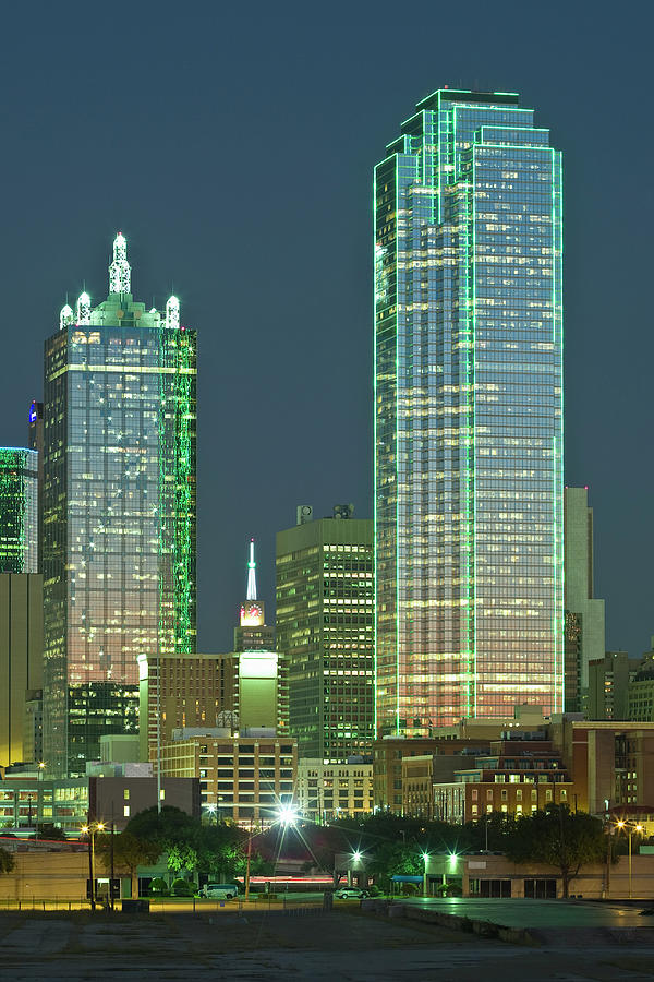 Dallas Skyscrapers At Dusk Photograph by Dhughes9