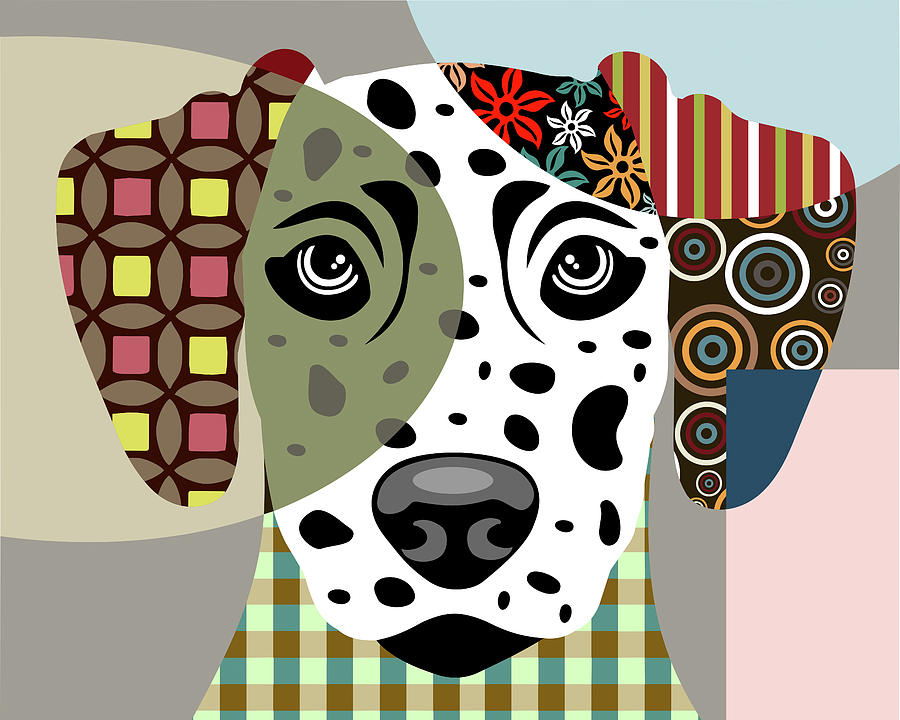 Portrait Digital Art - Dalmatian Dog by Lanre Adefioye
