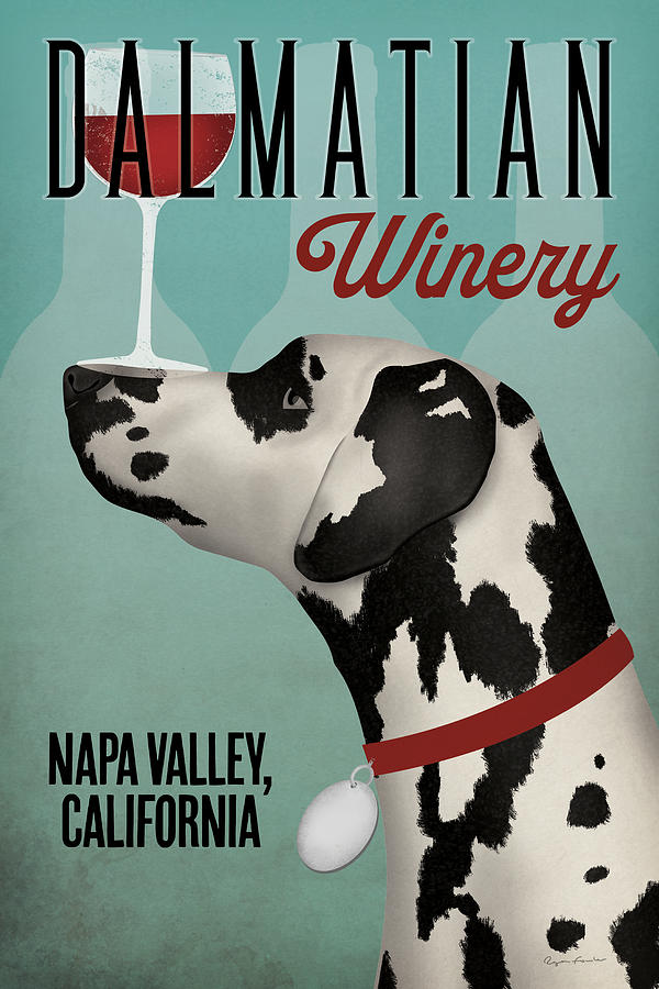 Animal Painting - Dalmation Winery by Ryan Fowler