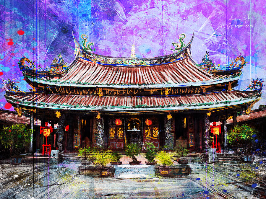 Dalongdong Baoan Temple Digital Art by Andrea Gatti