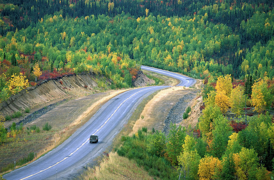 Dalton Highway In Alaska Digital Art by Heeb Photos