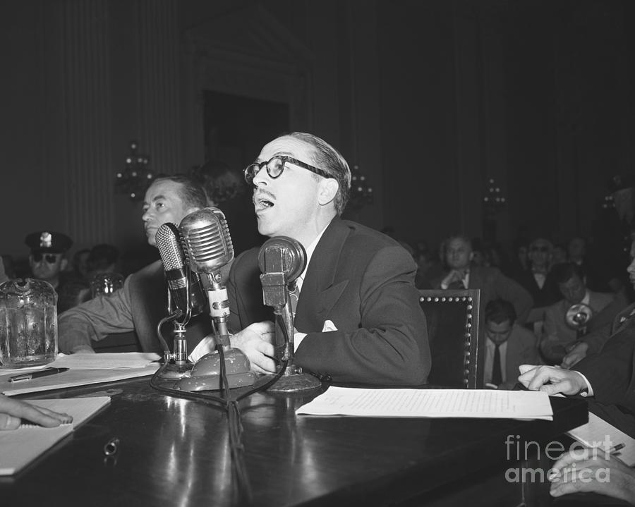 Dalton Trumbo At House Hearings Photograph by Bettmann Dalton Trumbo At House Hearings Photograph by Bettmann