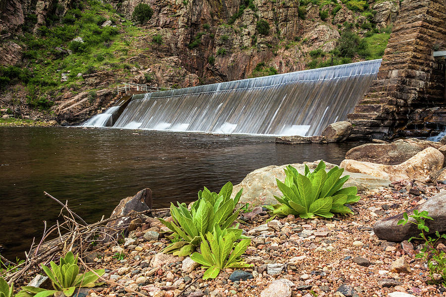 Dam In Waterton Canyon, Colorado by Jeanette Fellows Dam In Waterton Canyon, Colorado by Jeanette Fellows