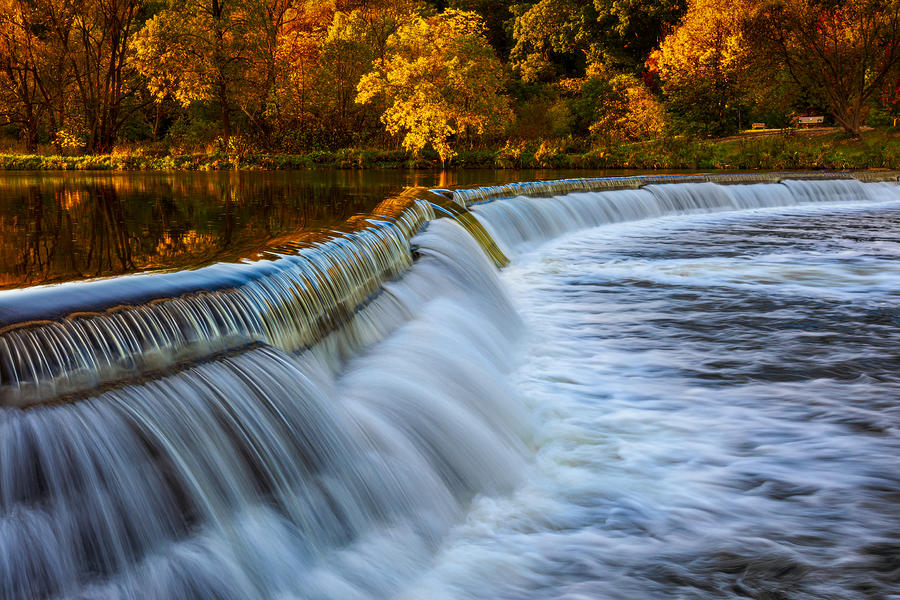 Fall Photograph - Dam by Steven Zhou
