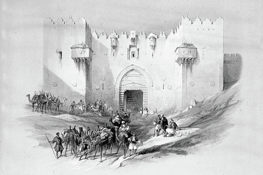 Damascus Gate 1839 Photograph by Munir Alawi