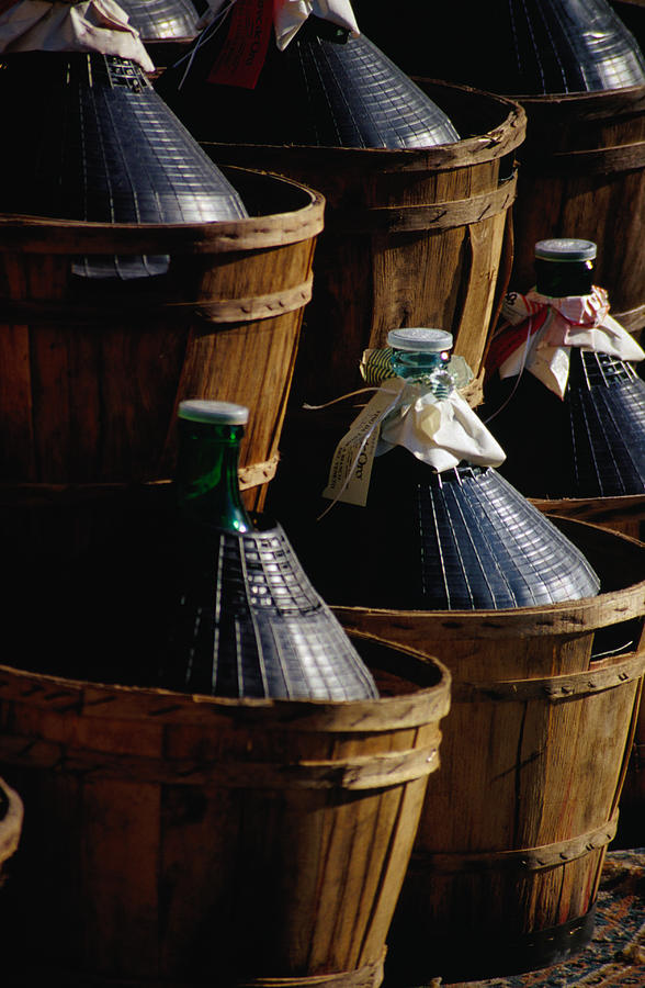 Damigiane Demi-johns, Big Wine Jugs Photograph by Lonely Planet