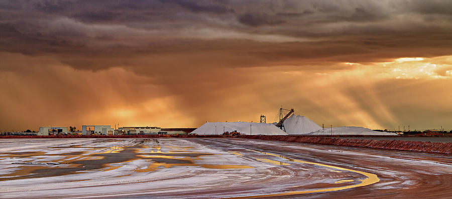 Dampier Salt, Port Hedland Photograph by Simon Phelps Photography
