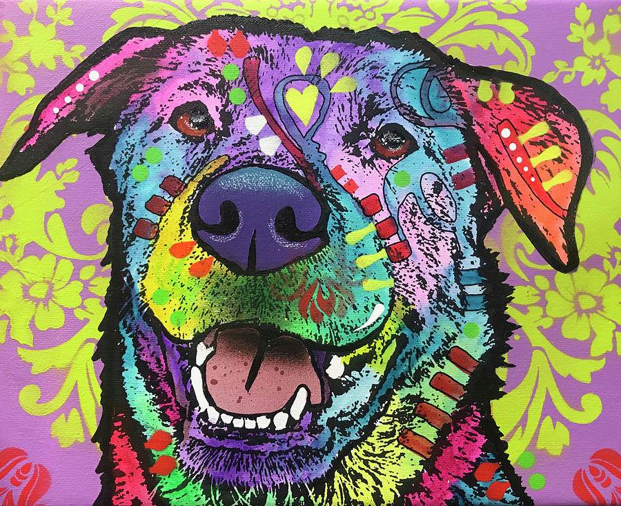 Dogs Mixed Media - Dan by Dean Russo