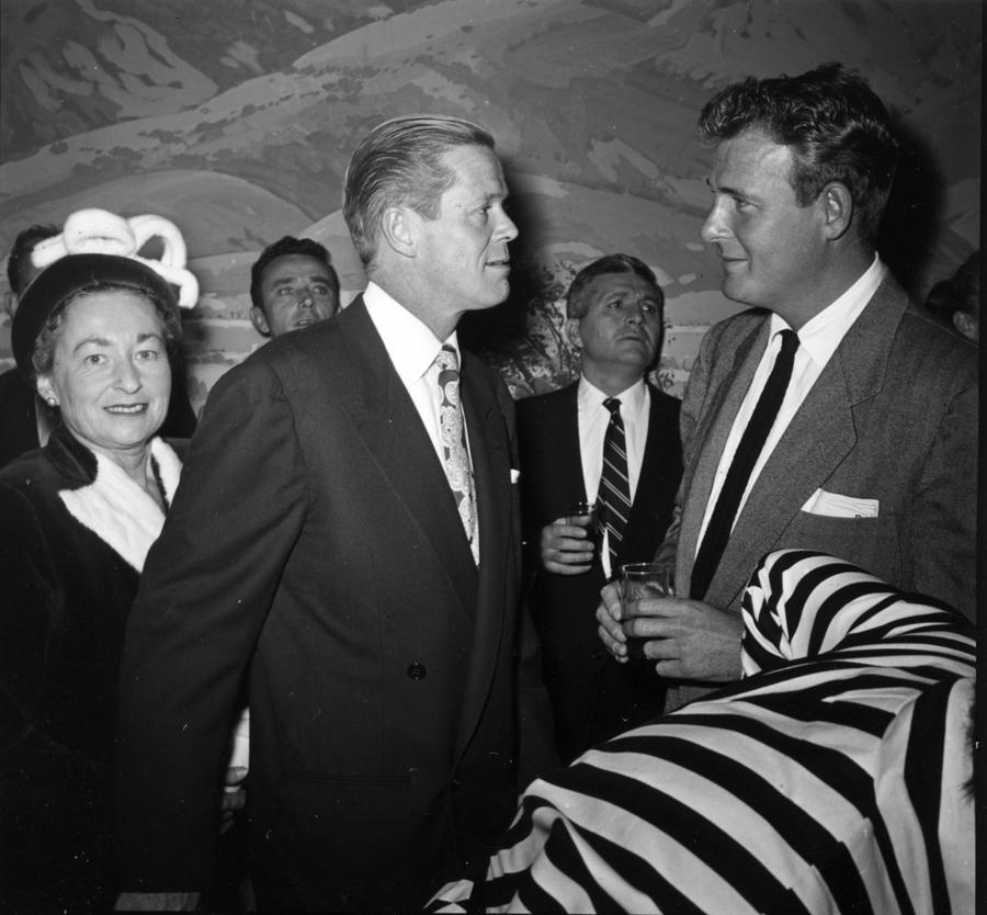 Dan Dureyea And Wife With Charles Drake Photograph by Frank Worth ...