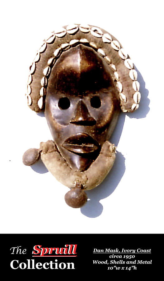African Dan Mask Sculpture by Everett Spruill