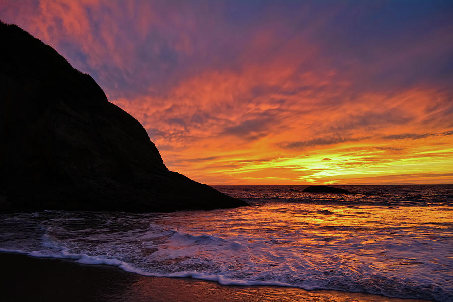 Dana Strand Beach Sunset Photograph by Kyle Hanson