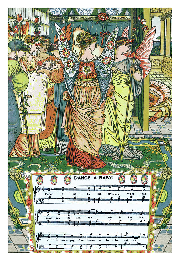 Fairy Painting - Dance a Baby by Walter Crane