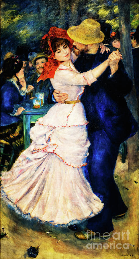 Dance at Bougival by Renoir Painting by Auguste Renoir