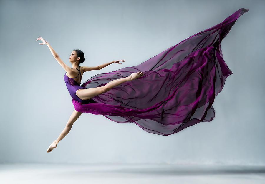 Dance Photograph - Dance In Purple by Mieke Suharini