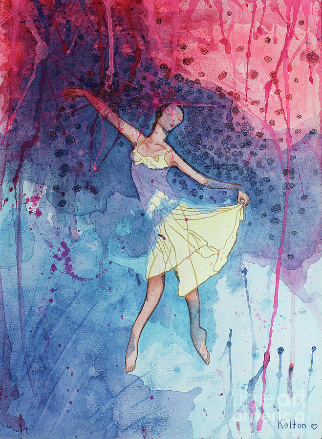 Dance It n5 - Dancer Dancing Painting Painting by Natasha Kolton - Fine ...