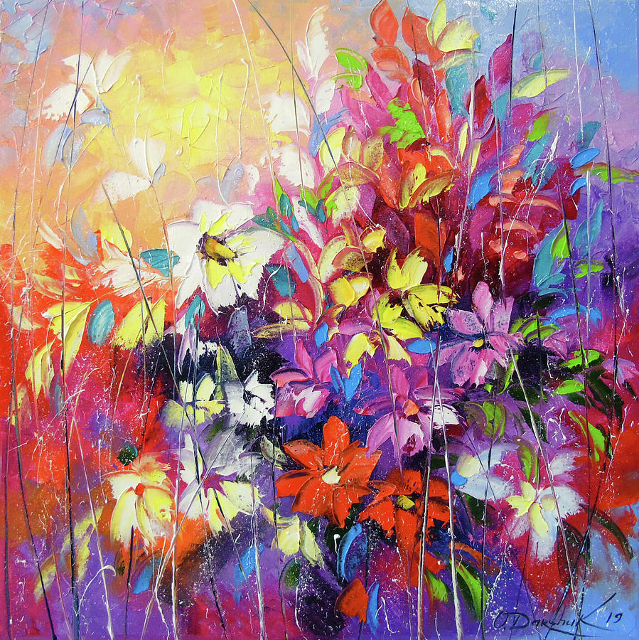 Dance of flowers Painting by Olha Darchuk - Fine Art America