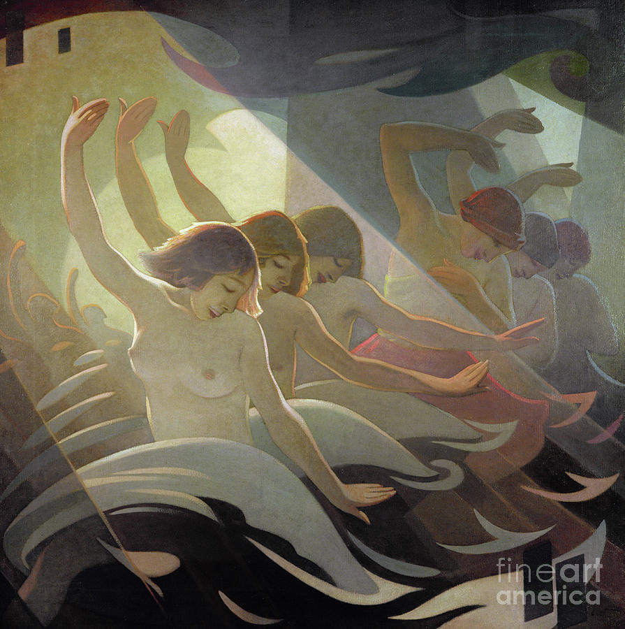 Dance Rhythm, 1920 Painting by Eric Harald Macbeth Robertson