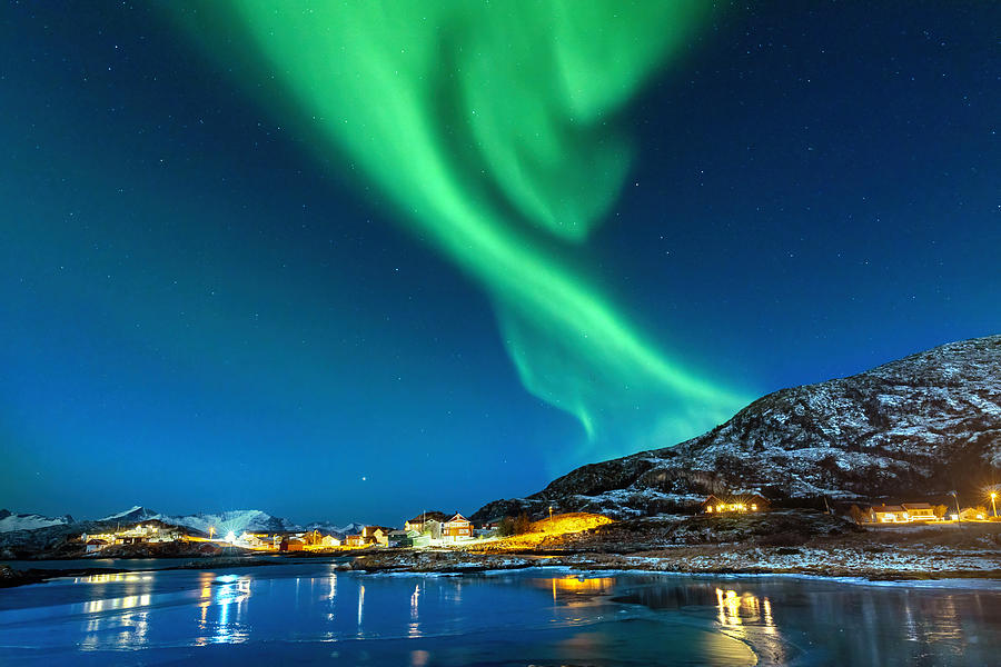 Dance The Aurora In The Polar Night Photograph by Marco Redaelli