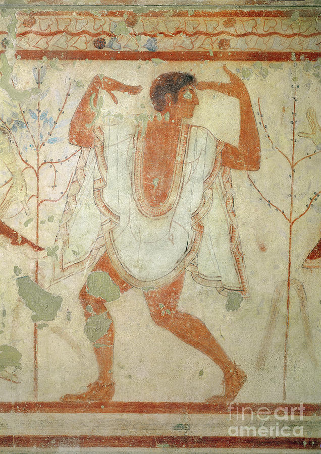 Tree Painting - Dancer From The Tomb Of The Triclinium, C.470 Bc by Etruscan