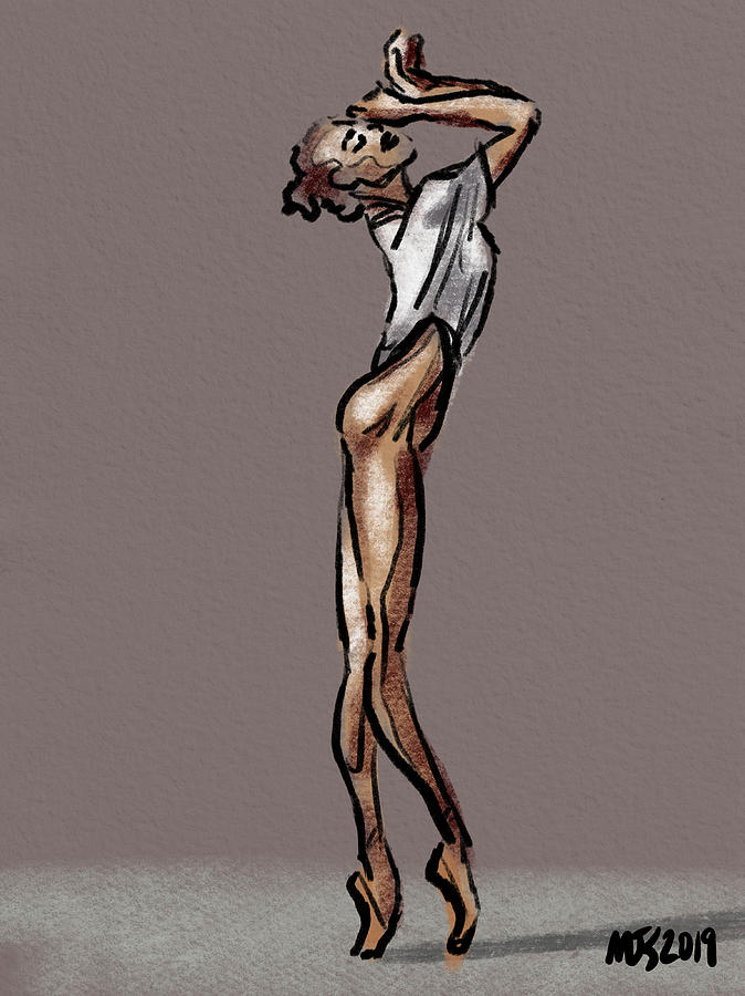 Dancer In Beige Digital Art by Michael Kallstrom