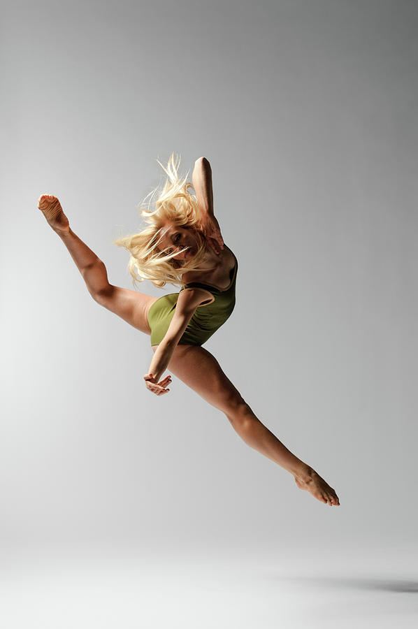 Dancer In Green Leotard Photograph by Copyright Christopher Peddecord 2009