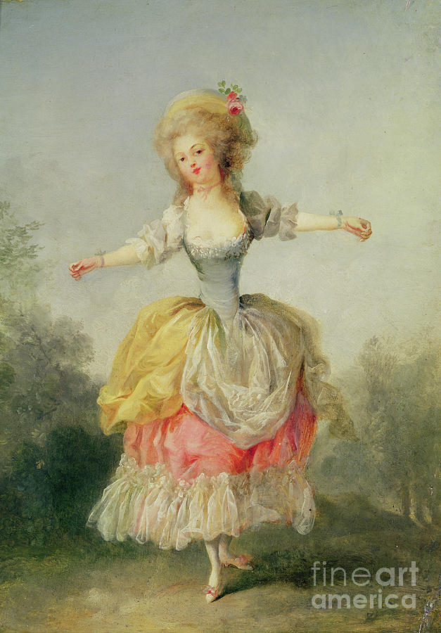Dancer In Louis Xvi Costume Painting by Jean-frederic Schall - Pixels