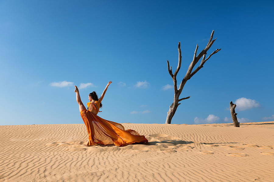 Desert Photograph - Dancer In The Dessert by Nir Roitman