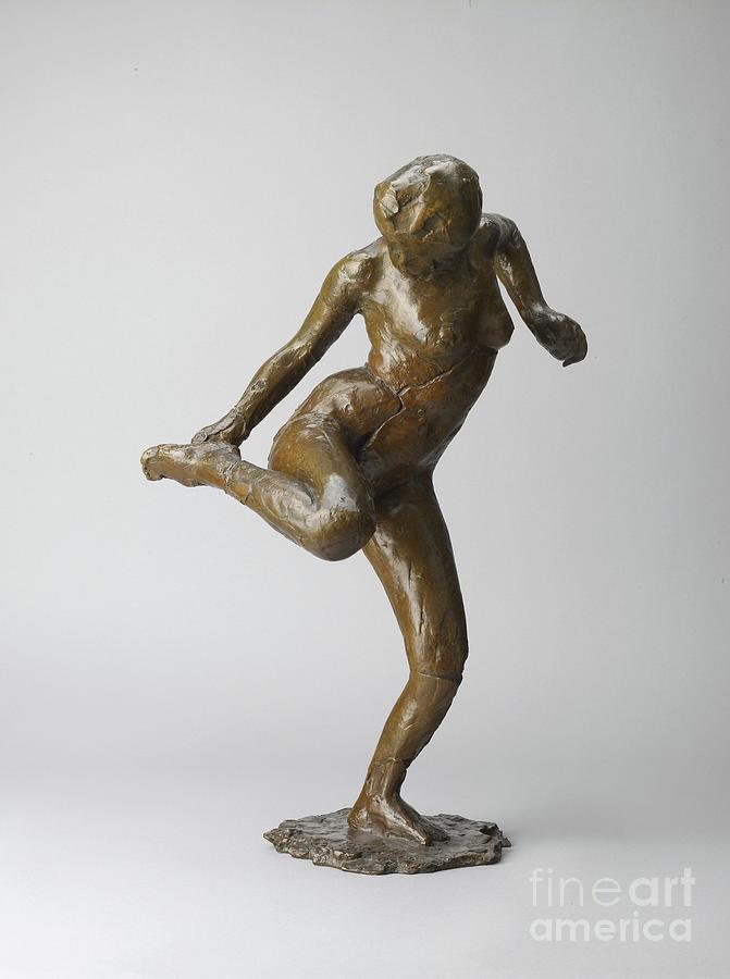 Dancer Looking At The Sole Of Her Right Foot Bronze Photograph by Edgar Degas