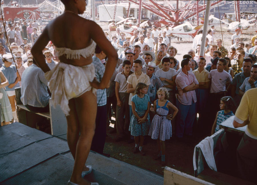 Agricultural Fair Photograph - Dancer on stage At The Fair by John Dominis